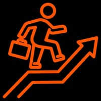 Symbol für berufliche Entwicklung und Wachstum