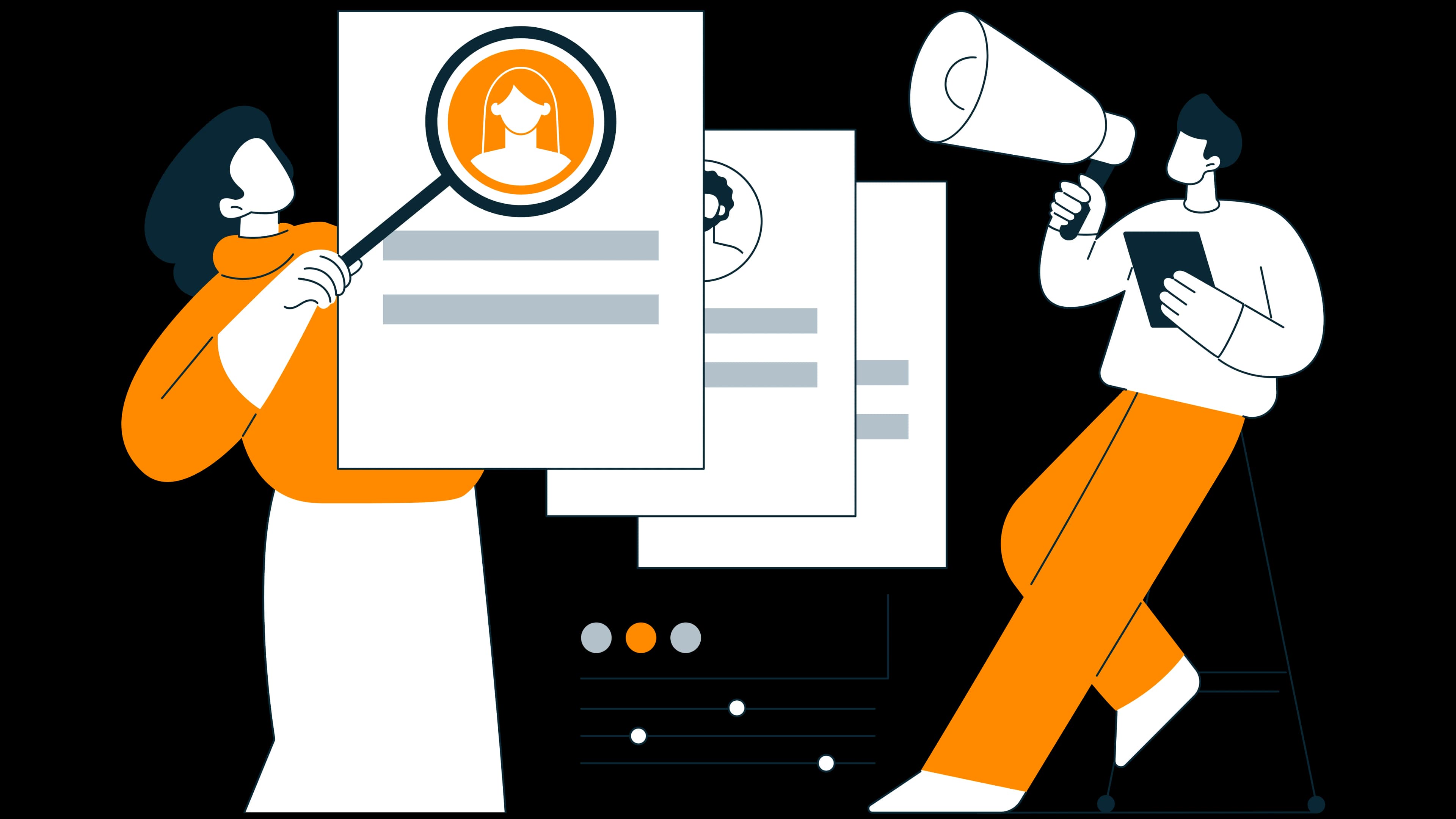 Illustration zur Karrierepräsentation