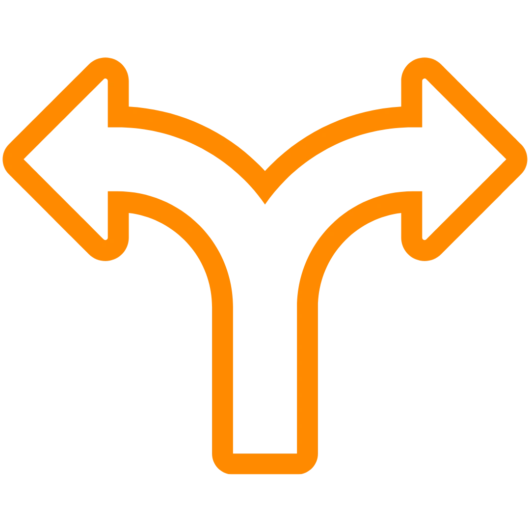 „Zwei Möglichkeiten, sich zu engagieren“-Symbol